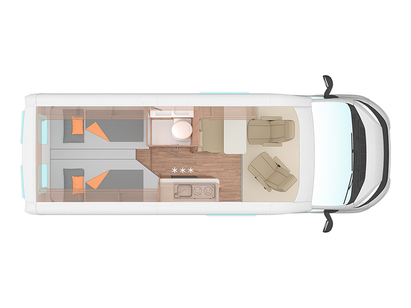 Wohnmobil Kastenwagen "City / Komfort" 11 ginbie camperliebe weinsberg carabus 600me skizze